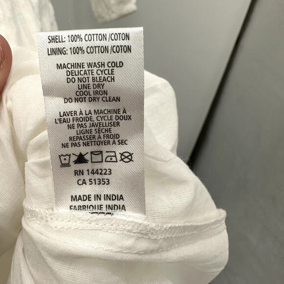 Evereve NWT Josephine Roan + Ryan White Long Sleeve Tie Waist Dress // XS - Picture 10 of 12